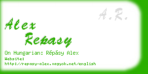 alex repasy business card