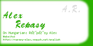 alex repasy business card